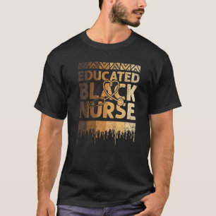 Camiseta Enfermeira Preta Formada Mês da História Negra BLM