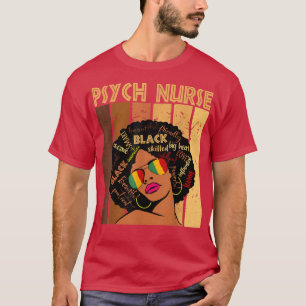Camiseta Enfermeira Psichosa Mulheres Afro-Americanas Negra