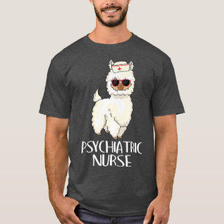 Camiseta Enfermeira Psiquiátrica Llama Rn Mental Health Psy