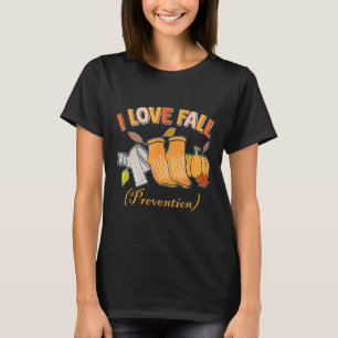 Camiseta Enfermeira Pt Queda Eu Adoro Queda Prevenção Queda