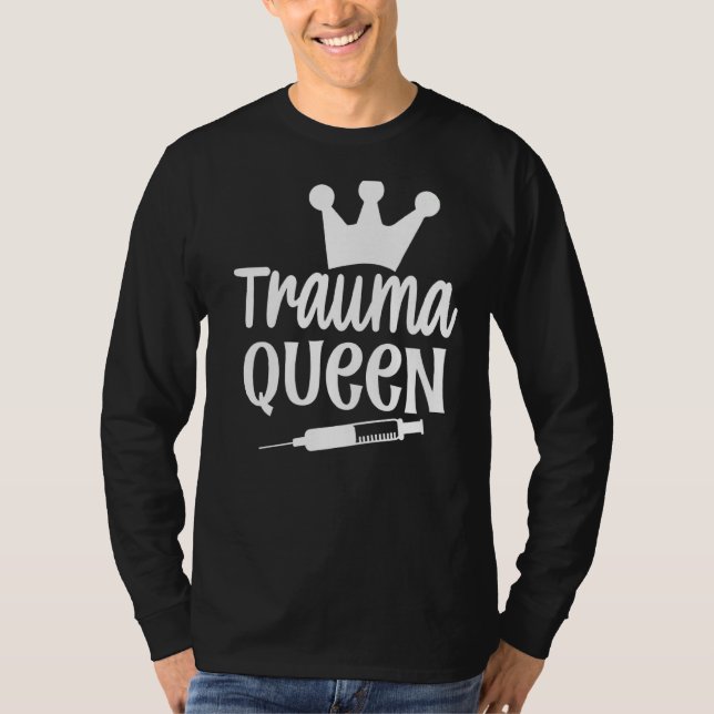 Camiseta Enfermeira Rainha Trauma (Frente)