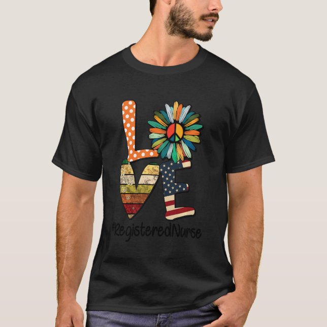 Camiseta Enfermeira Registrada Amor Flor de Margarida Ameri (Frente)