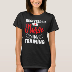 Camiseta Enfermeira Registrada Em Treinamento Presente Para