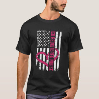 Camiseta Enfermeira Registrada Em Uti Bandeira Enfermeiras