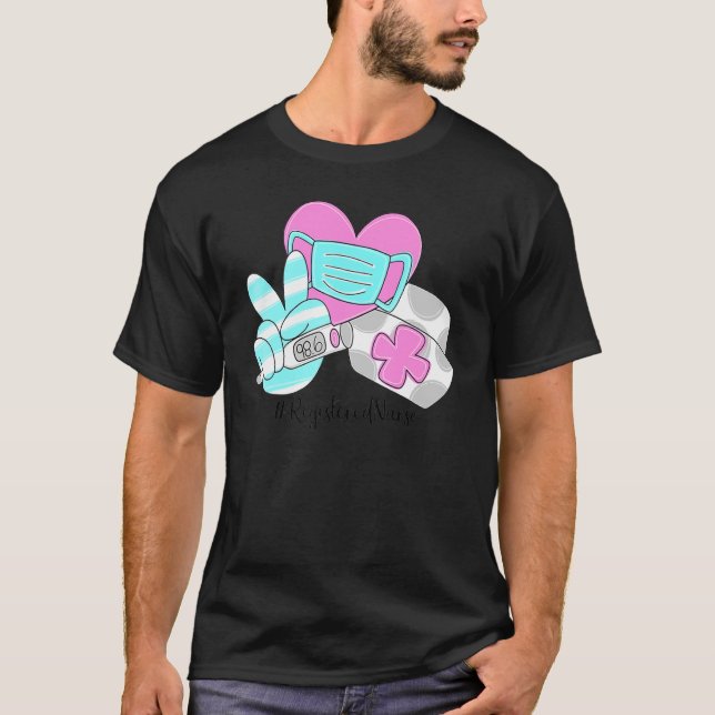 Camiseta Enfermeira Registrada, Enfermeira de Hippie Nurse  (Frente)