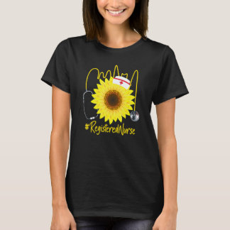 Camiseta Enfermeira Registrada Enfermeira Girassol