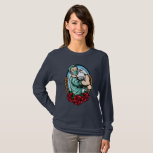 Camiseta Enfermeira Registrada Forte Cuidados Essenciais