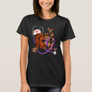 Camiseta Enfermeira Registrada Halloween RN Stethoscope Hea