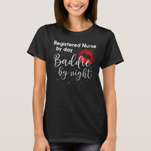 Camiseta Enfermeira Registrada Por Baddie Do Dia Por Enferm