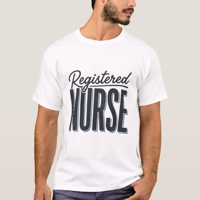 Camiseta Enfermeira Registrada Tipografia Script Design Vet (Frente)