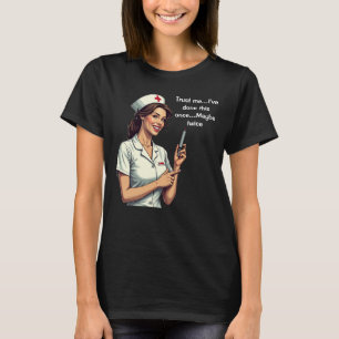Camiseta Enfermeira Retro Enfermeira Enfermeira - Confie em