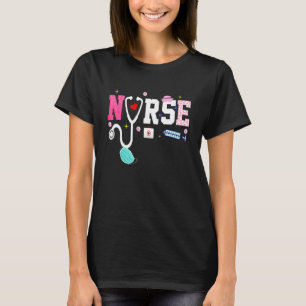 Camiseta Enfermeira Rn Lpn Cna Healthcare Cheetah Heart Leo