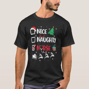 Camiseta Enfermeira safada legal engraçada de Natal