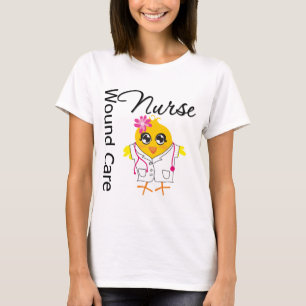 Camiseta Enfermeira sem fôlego do cuidado do pintinho v2 d