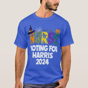 Camiseta Enfermeira Spooky Do Halloween Político A Votar Em