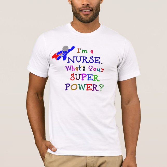 Camiseta Enfermeira Superheroína (Frente)