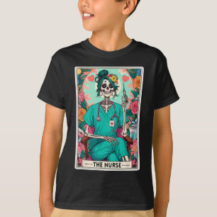 Camiseta Enfermeira Tarot Carteira Engraçada Enfermeira Ske