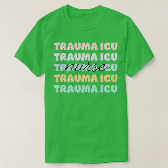 Camiseta enfermeira trauma icu (Frente do Design)