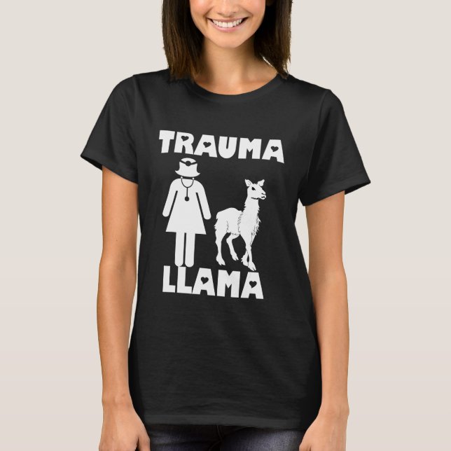 Camiseta Enfermeira Trauma Llama (Frente)