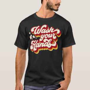 Camiseta Enfermeira Tshirt Lavar As Mãos Germes De Gripe En