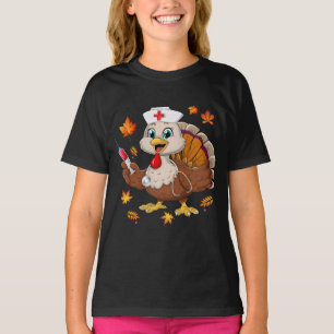 Camiseta Enfermeira turca Figurino de Ação de Graças para M