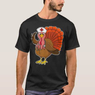 Camiseta Enfermeira Turquia Ação de Graças CNA LPN ARPN LVN