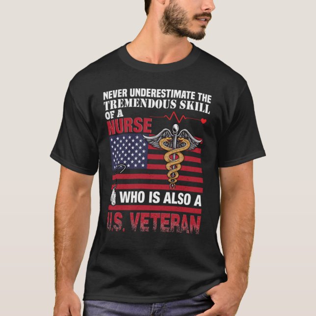 Camiseta Enfermeira U S Veteran (Frente)
