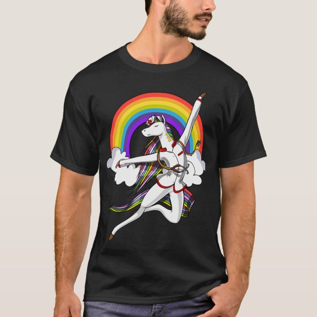 Camiseta Enfermeira Unicórnio (Frente)