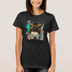 Camiseta ENFERMEIRA UTI Cabelo Afro Coque Desarrumado Enfer