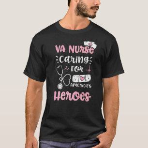 Camiseta Enfermeira Va cuidando da enfermeira americana Her