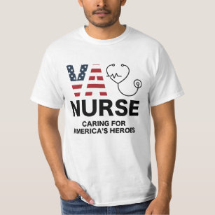 Camiseta Enfermeira VA. Cuidando dos Heróis da América