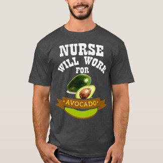 Camiseta Enfermeira vai trabalhar para o Avocado