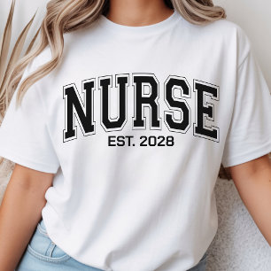 Camiseta Enfermeira   Variáveis Personalizadas para Estudan