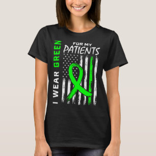Camiseta Enfermeira verde para os meus pacientes doença ren