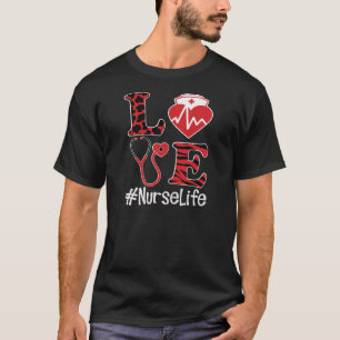 Camiseta Enfermeira Vida Enfermagem Clínica RN LPN