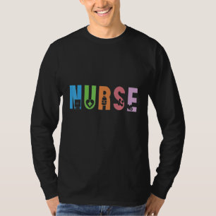 Camiseta Enfermeira Vida RN LPN CNA Saúde Cheetah Coração