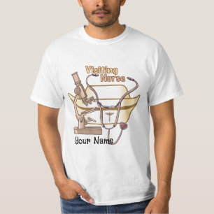 Camiseta Enfermeira Visitante Colagem T-Shirt