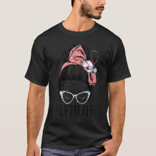 Camiseta Enfermeira Vocacional Licenciada Coque Desarrumado