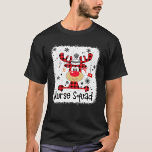 Camiseta Enfermeira Xadrez Vermelha Esquadrão Para Enfermei