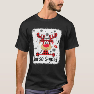 Camiseta Enfermeira Xadrez Vermelha Esquadrão Para Enfermei