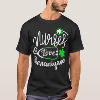 Camiseta Enfermeiras Adoram Shenanigans Enfermeira Engraçad