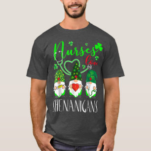 Camiseta Enfermeiras Adoram Shenanigans Engraçados Gnomos E