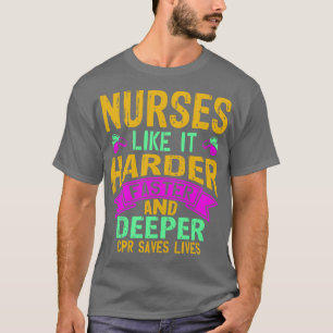 Camiseta Enfermeiras como esta mais velozes e mais profunda