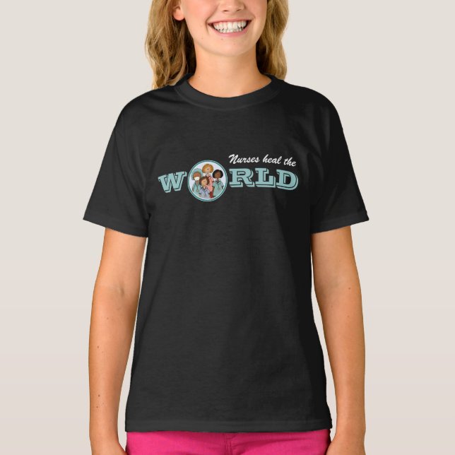 Camiseta Enfermeiras curam o mundo (Frente)