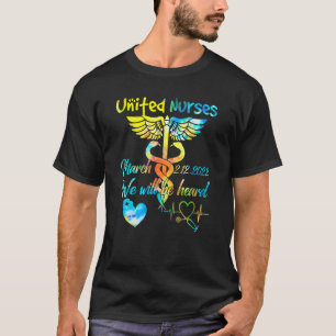 Camiseta Enfermeiras Cute United Nurses Marche Million Nurs