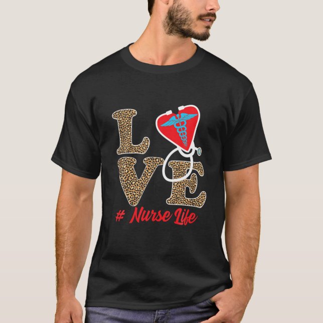 Camiseta Enfermeiras De Amor Mencionam Enfermeiras (Frente)