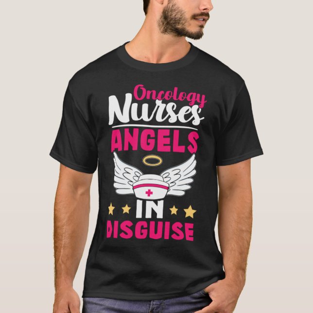 Camiseta Enfermeiras de Oncologia Angels em Disguise (Frente)