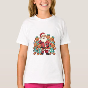 Camiseta Enfermeiras de pão Natal Santa Claus