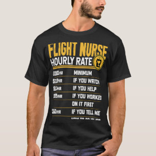 Camiseta Enfermeiras de voo à hora Enfermeiras de voo à hor