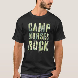 Camiseta Enfermeiras Do Acampamento Do Rock Camping Medical